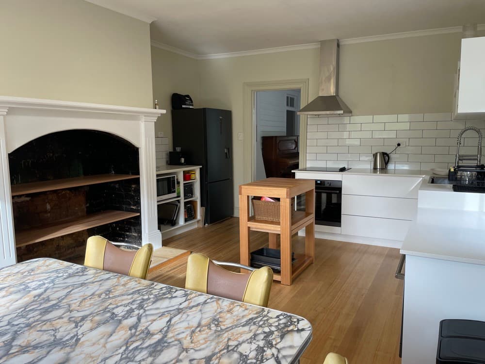 Fully equipped modern kitchen — The Cottage at Flowerpot, Southern Tasmania